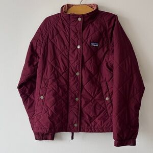 Patagonia Kids Jacket in Burgundy